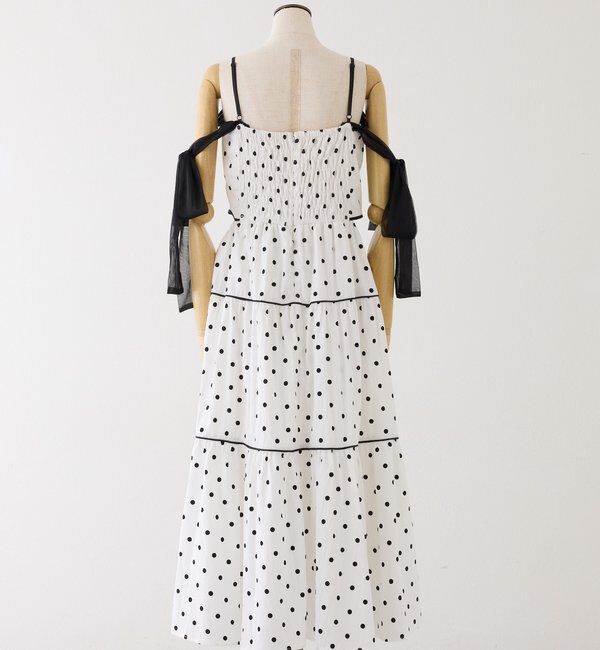  「【SMサイズ展開あり】サイドカットリボンロングキャミワンピ」|ワンピース|