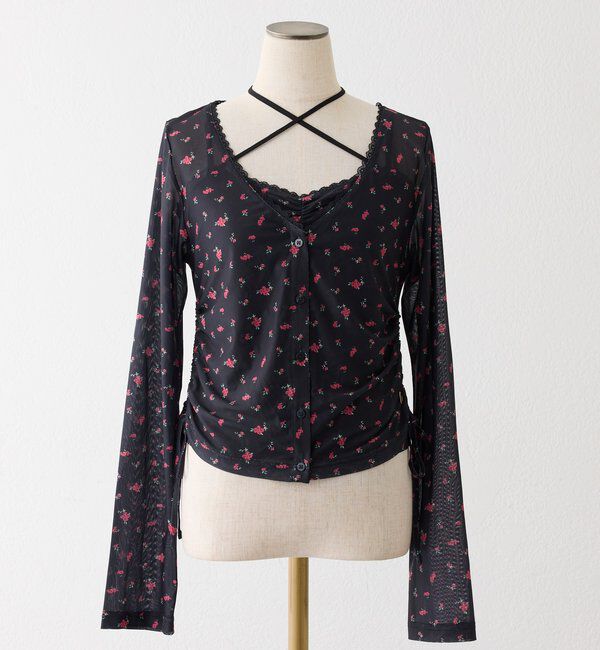  「ビスチェsetドロストカーディガン」|プルオーバー|ブラック系その他