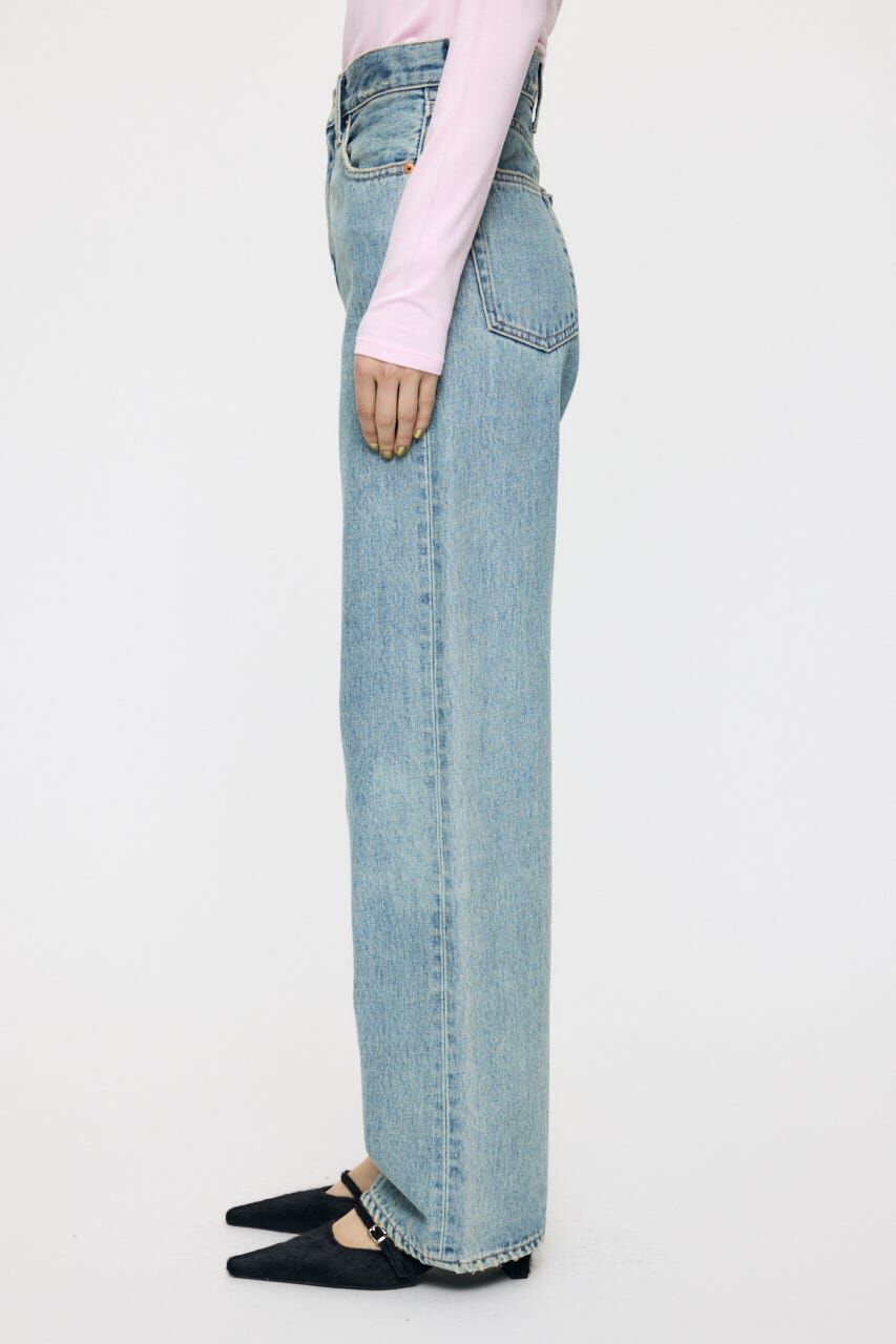 MOUSSY「HIGH WAIST STRAIGHT」|デニム|