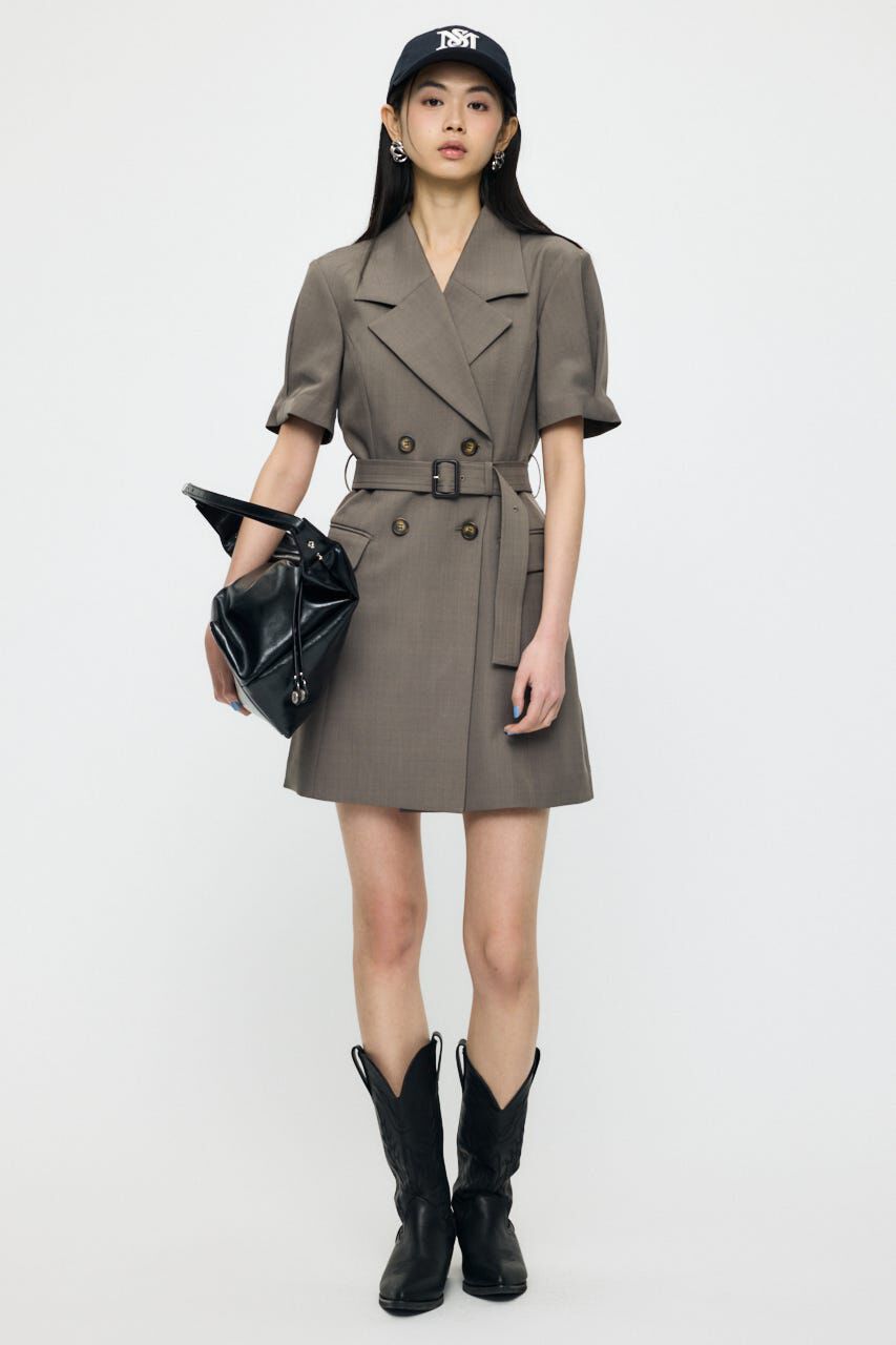 MOUSSY「TRENCH MINI ドレス」|ワンピース|