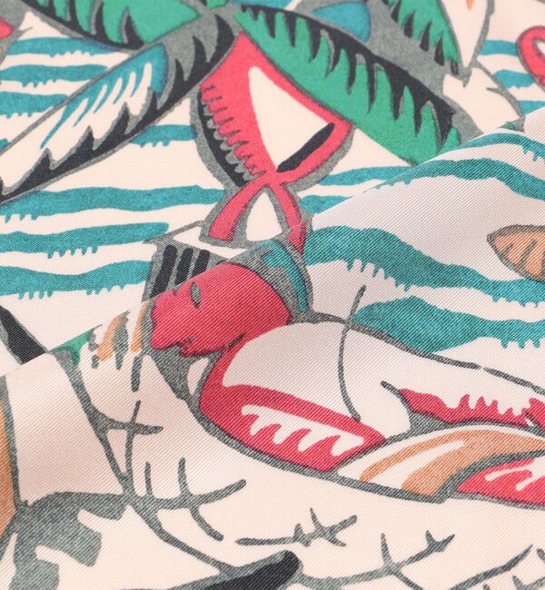 CABaN「Beach シルクプリントスカーフ」|バンダナ・スカーフ|