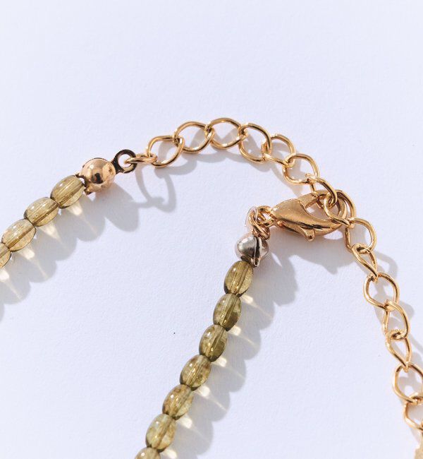  「予約【こなれ感抜群】ビーズ&times;モチーフネックレス」|ネックレス|