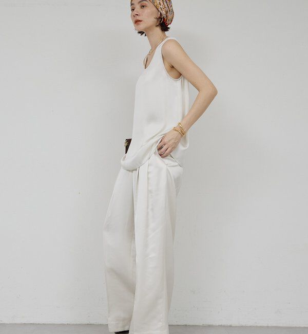  「エアリーサテンタンク」|シャツ・ブラウス|