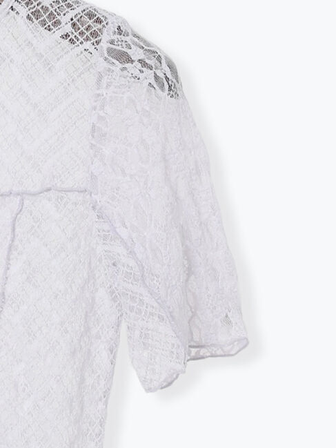 Te chichi「パッチワークレース5分袖トップス」|Tシャツ・カットソー|