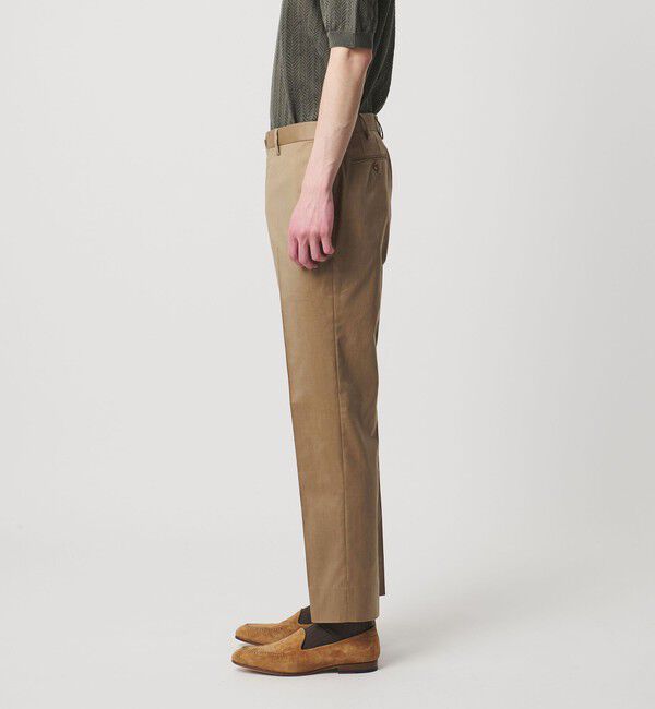 UNITED ARROWS「クールモーション ツイル サイドエクステンド ノープリーツ スラックス COMFORT EASY‐MODEL 接触冷感 吸水」|スラックス|