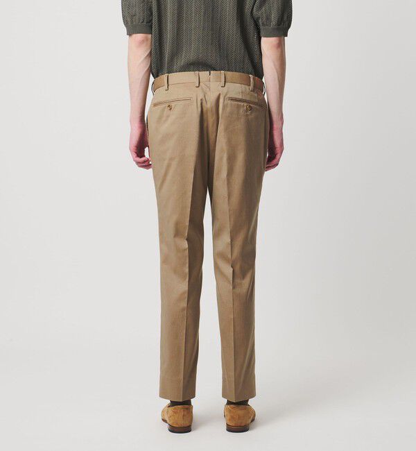 UNITED ARROWS「クールモーション ツイル サイドエクステンド ノープリーツ スラックス COMFORT EASY‐MODEL 接触冷感 吸水」|スラックス|