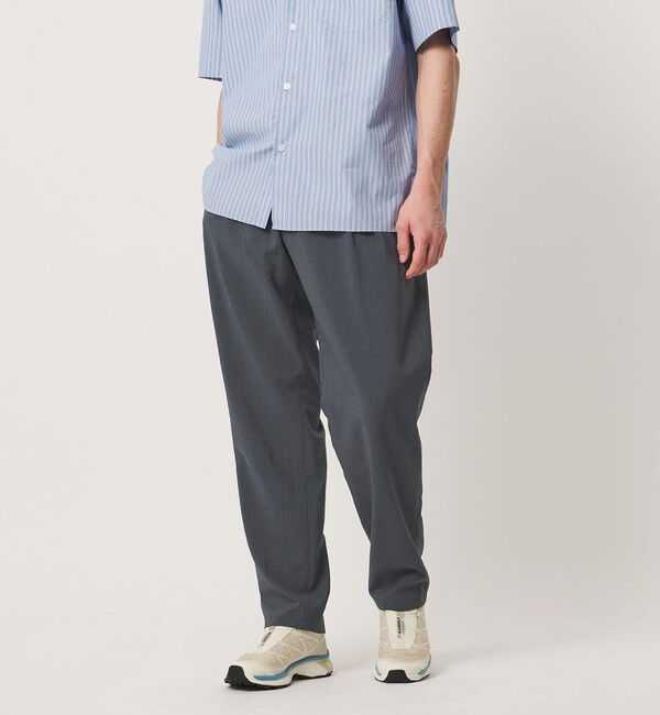 UNITED ARROWS「サマーポリエステル ナチュラルポプリン オールギャザー 1プリーツ イージーパンツ」|その他|DK.GRAY