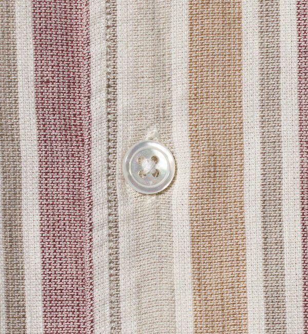 UNITED ARROWS「リネン/コットン ストライプ オープンカラーシャツ」|シャツ・ブラウス|