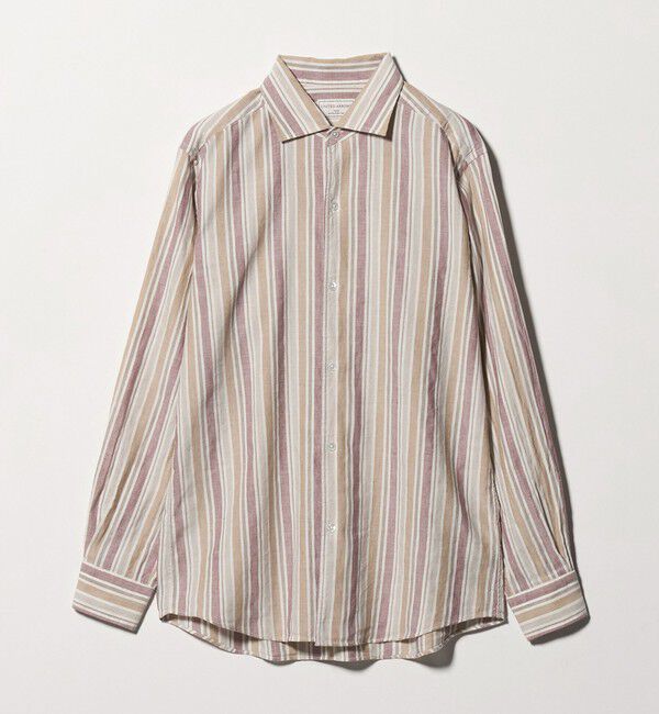 UNITED ARROWS「リネン/コットン ストライプ オープンカラーシャツ」|シャツ・ブラウス|