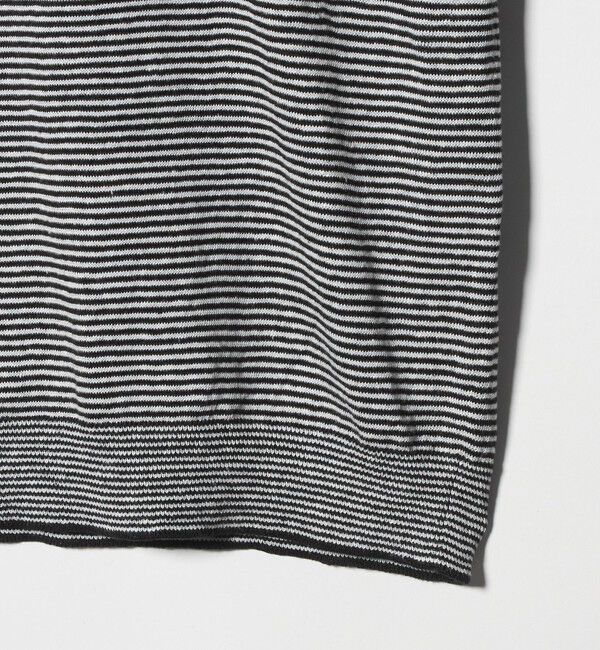 UNITED ARROWS「＜SOVEREIGN＞リネン ボーダー ニットTシャツ」|Tシャツ・カットソー|