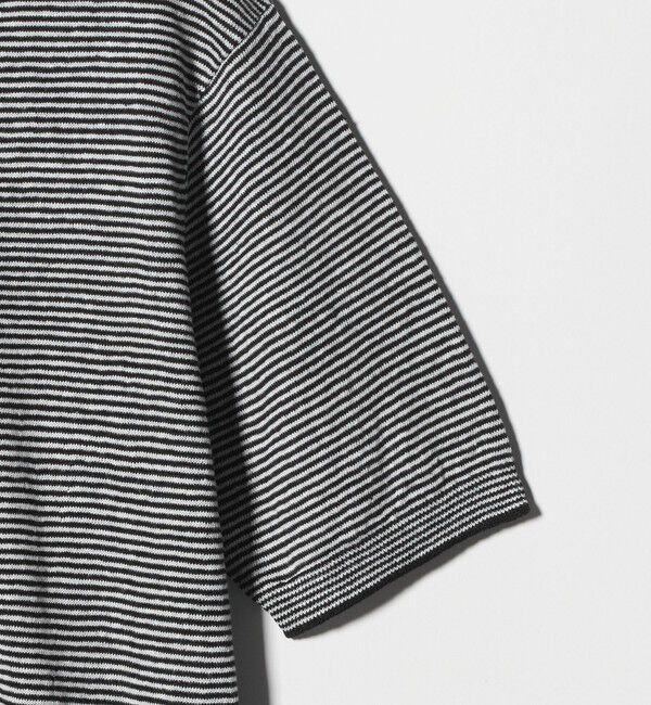 UNITED ARROWS「＜SOVEREIGN＞リネン ボーダー ニットTシャツ」|Tシャツ・カットソー|