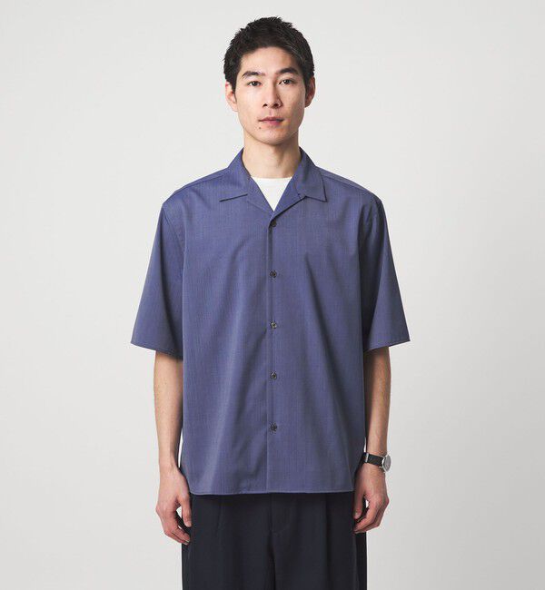 UNITED ARROWS green label relaxing「ウォッシャブルトロ オープンカラー シャツ -ストレッチ-」|シャツ・ブラウス|