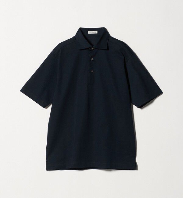UNITED ARROWS green label relaxing「DUADRY clean バーズアイ カッタウェイ ビズポロ ポロシャツ -吸水速乾・抗菌-」|ポロシャツ|NAVY