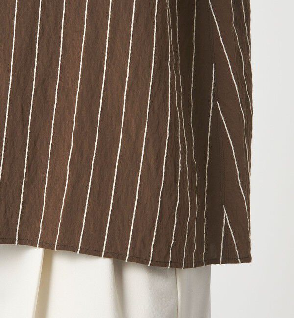 UNITED ARROWS green label relaxing「スタンド ストライプ ブラウス」|シャツ・ブラウス|