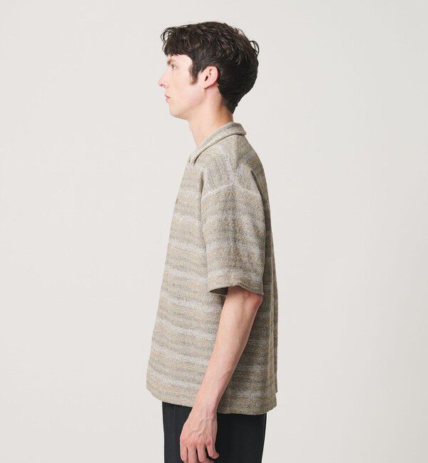 BEAUTY&YOUTH UNITED ARROWS「フェアアイル ショートスリーブ ニットシャツ ウォッシャブル」|カーディガン|