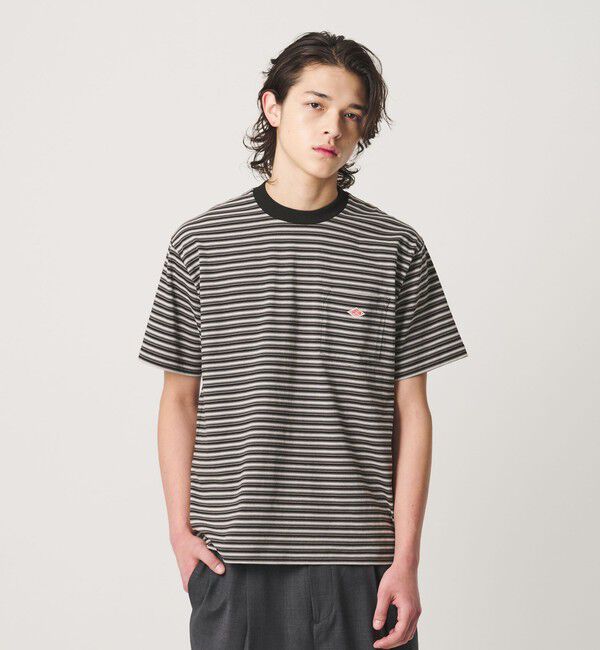 BEAUTY&YOUTH UNITED ARROWS「＜DANTON＞ポケット ボーダー Tシャツ」|Tシャツ・カットソー|DK.GRAY