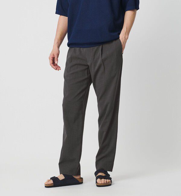 BEAUTY&YOUTH UNITED ARROWS「ソアロン 1プリーツ テーパード イージー パンツ NO.5」|チノ|