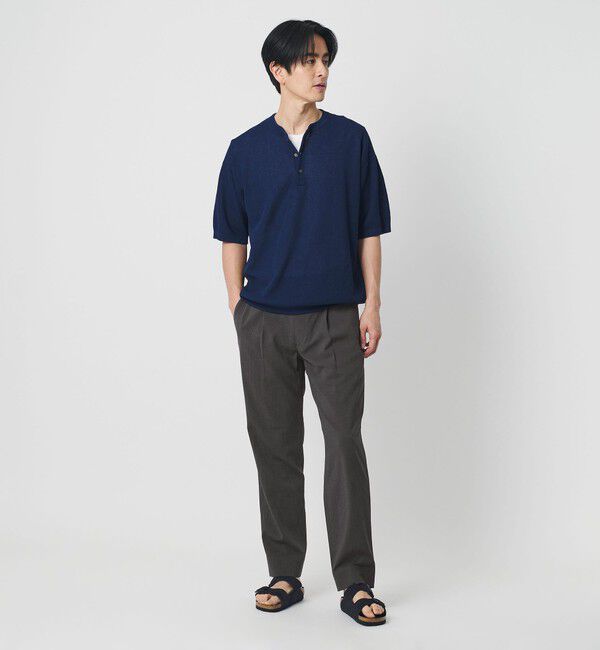 BEAUTY&YOUTH UNITED ARROWS「ソアロン 1プリーツ テーパード イージー パンツ NO.5」|チノ|