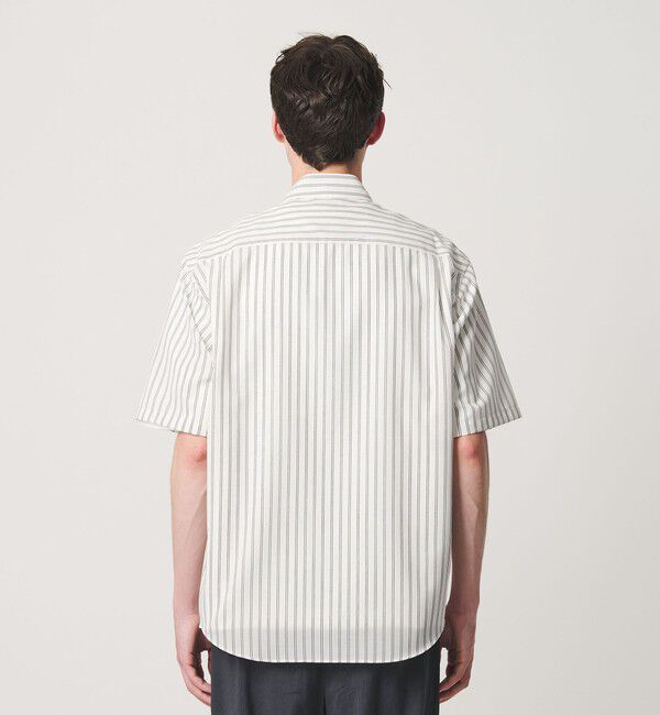 BEAUTY&YOUTH UNITED ARROWS「尾州 ストライプ レギュラー ショートスリーブ シャツ GRANDE TAPERD型 ウォッシャブル MADE IN JAPAN」|シャツ・ブラウス|