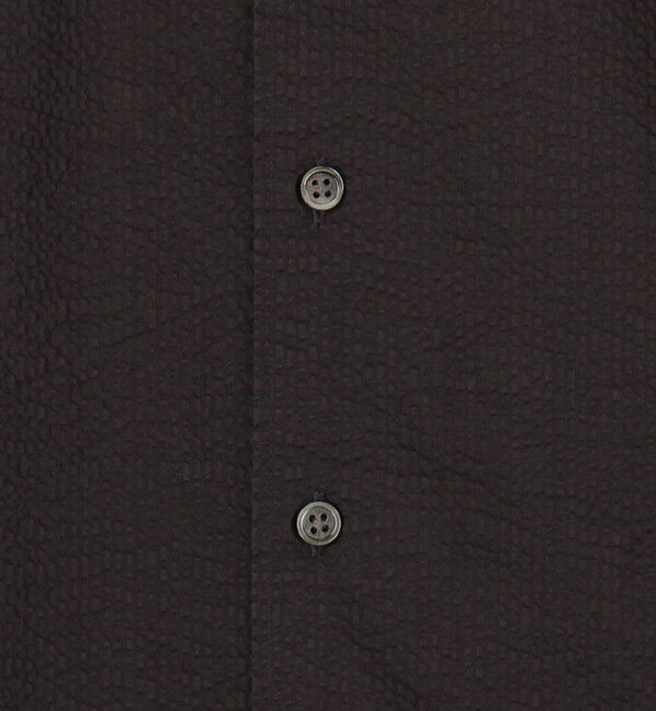 TOMORROWLAND MENS「コットンシアサッカー セミワイドカラーシャツ」|シャツ・ブラウス|