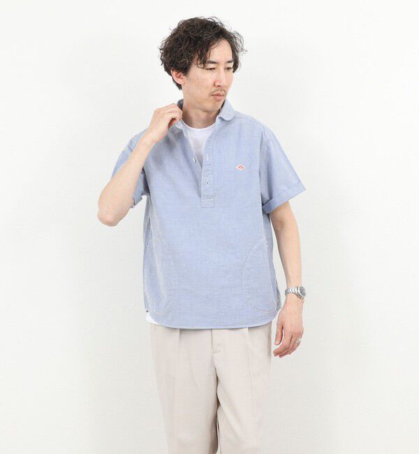 NOLLEY'S goodman「【DANTON/ダントン】ROUND COLLAR P.O SHIRT SS 26SS（DT-B0284 SOX）」|シャツ・ブラウス|