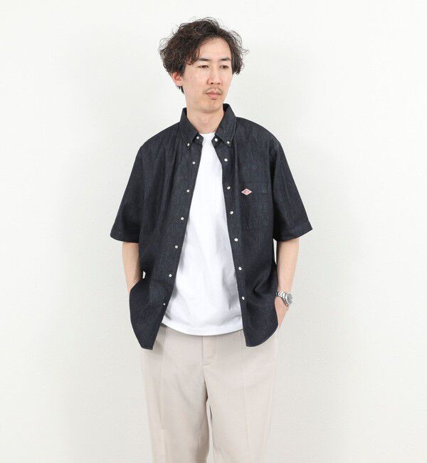 NOLLEY'S goodman「【DANTON/ダントン】DOT BUTTON B.D. SHIRT SS 26SS（DT-B0337 DUG）」|シャツ・ブラウス|