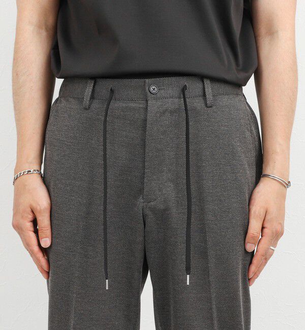 NOLLEY'S goodman「《ビジカジ/セットアップ対応》強撚バスケット イージーパンツ 26SS」|チノ|