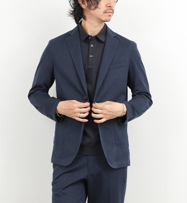 NOLLEY'S goodman「《ビジカジ/セットアップ対応》強撚バスケット イージージャケット 26SS」|テーラードジャケット|