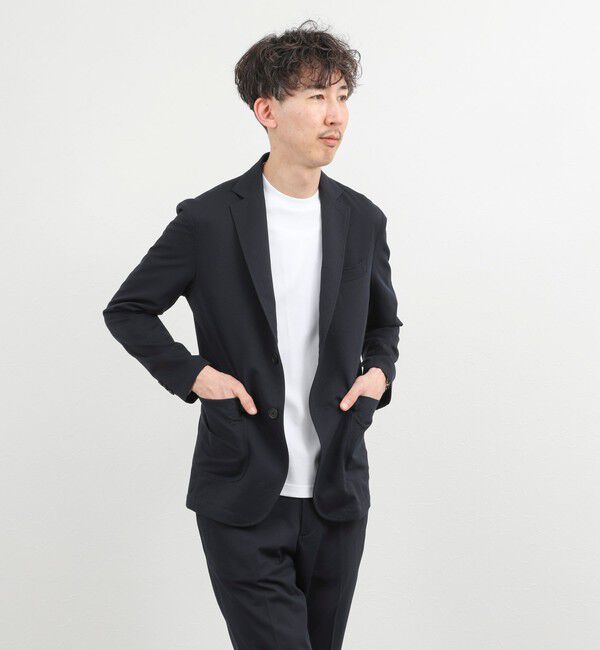 NOLLEY'S goodman「《ビジカジ/セットアップ対応》強撚バスケット イージージャケット 26SS」|テーラードジャケット|