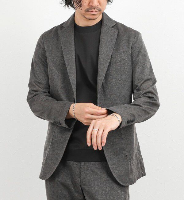 NOLLEY'S goodman「《ビジカジ/セットアップ対応》強撚バスケット イージージャケット 26SS」|テーラードジャケット|