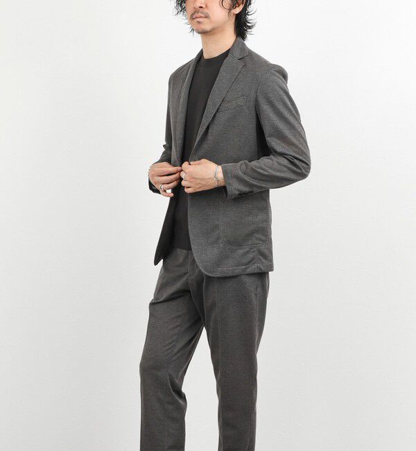 NOLLEY'S goodman「《ビジカジ/セットアップ対応》強撚バスケット イージージャケット 26SS」|テーラードジャケット|