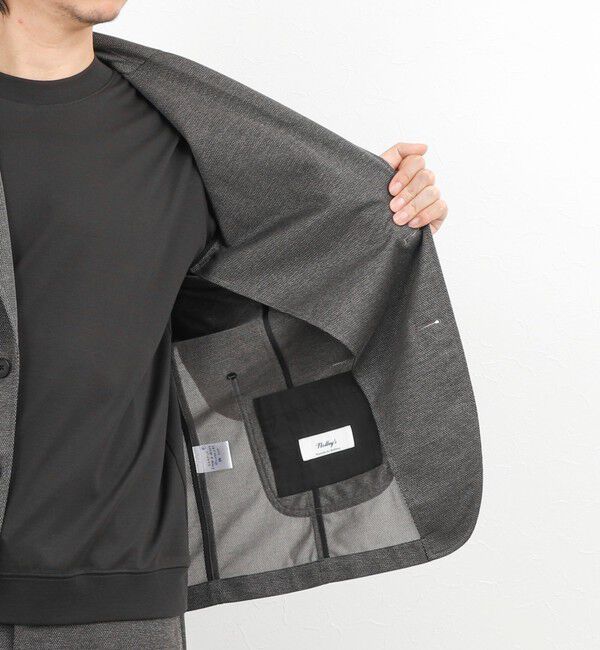 NOLLEY'S goodman「《ビジカジ/セットアップ対応》強撚バスケット イージージャケット 26SS」|テーラードジャケット|