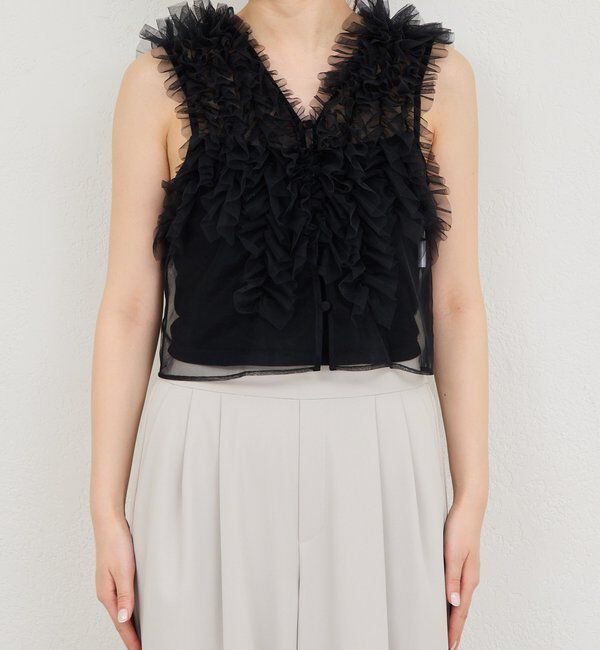  「チュールフリルブラウス」|シャツ・ブラウス|