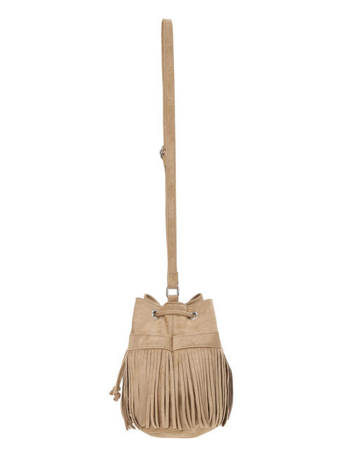 Samansa Mos2「スウェードライクフリンジ巾着バッグ」|その他|