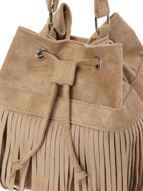 Samansa Mos2「スウェードライクフリンジ巾着バッグ」|その他|
