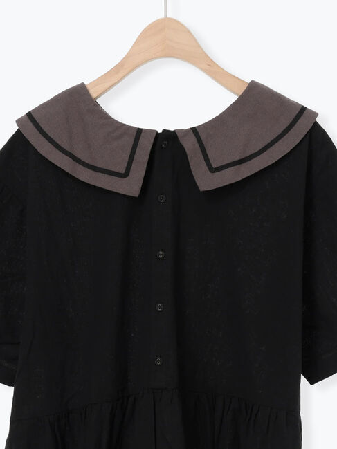 Samansa Mos2「ビッグ襟前後2WAYワンピース」|ワンピース|