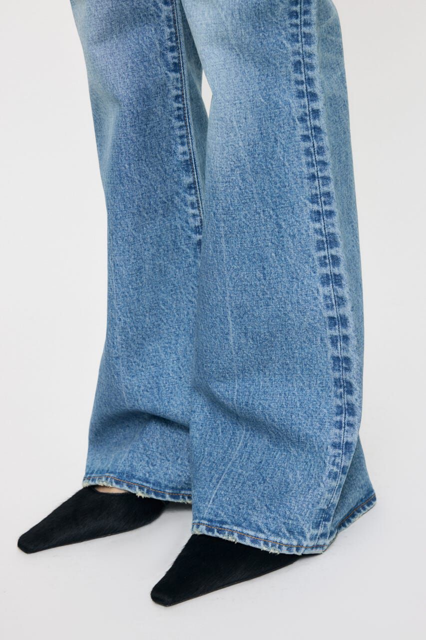 MOUSSY「MVS MIDRISE FLARE」|デニム|