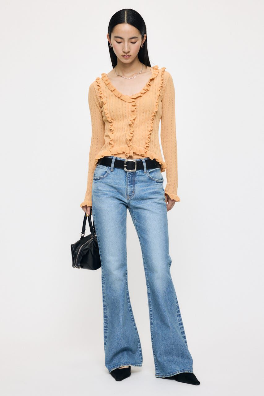 MOUSSY「MVS MIDRISE FLARE」|デニム|