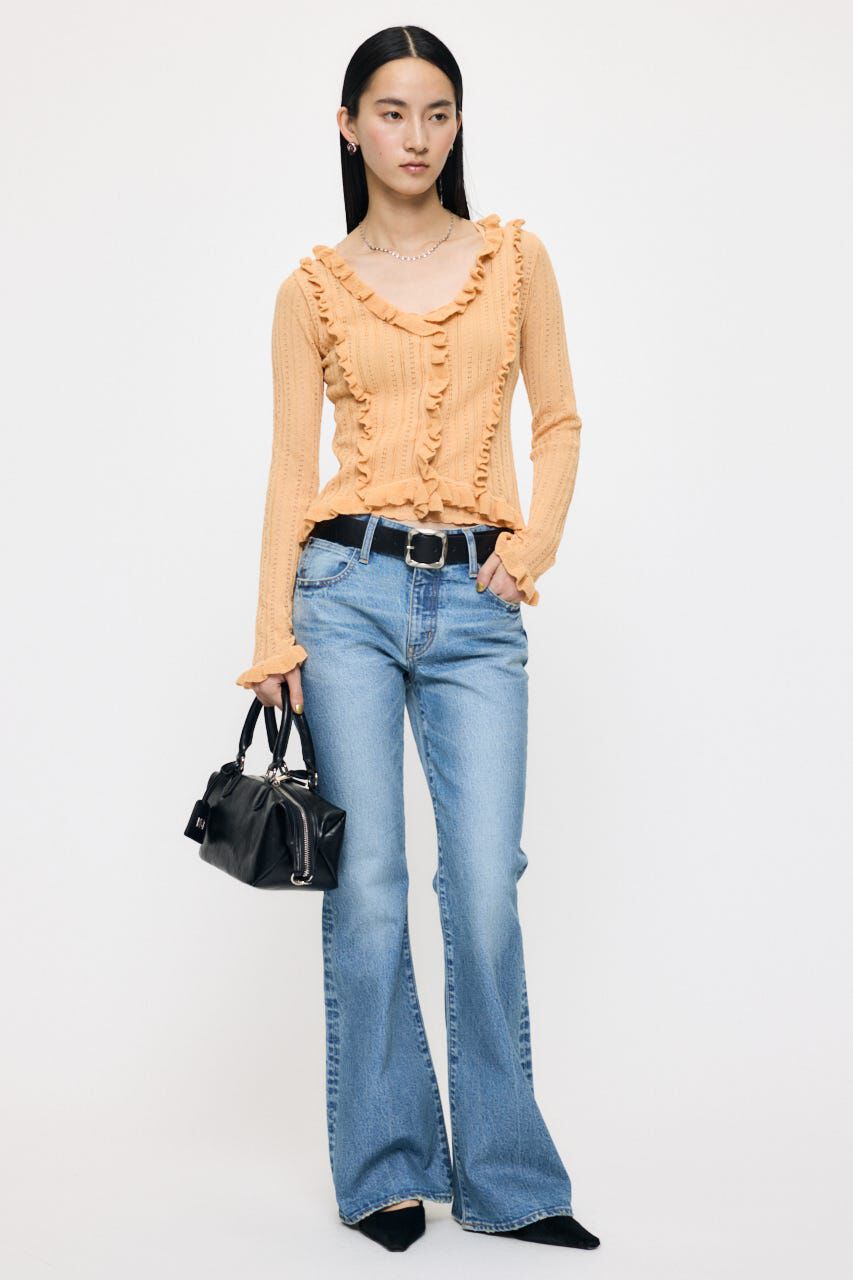 MOUSSY「MVS MIDRISE FLARE」|デニム|