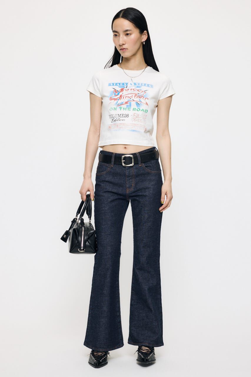 MOUSSY「MVS MIDRISE FLARE」|デニム|