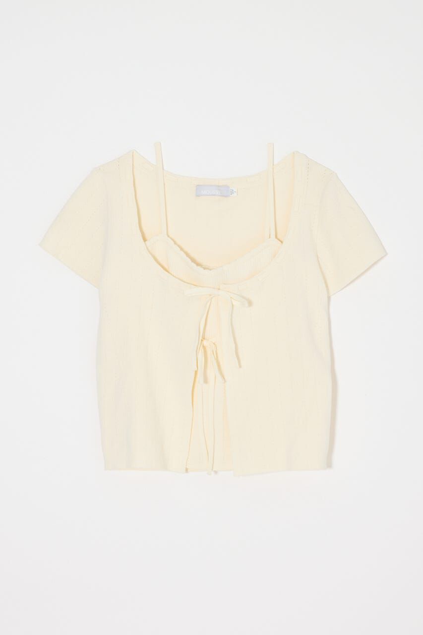 MOUSSY「STITCH DETAIL CD & キャミ」|ニット・セーター|