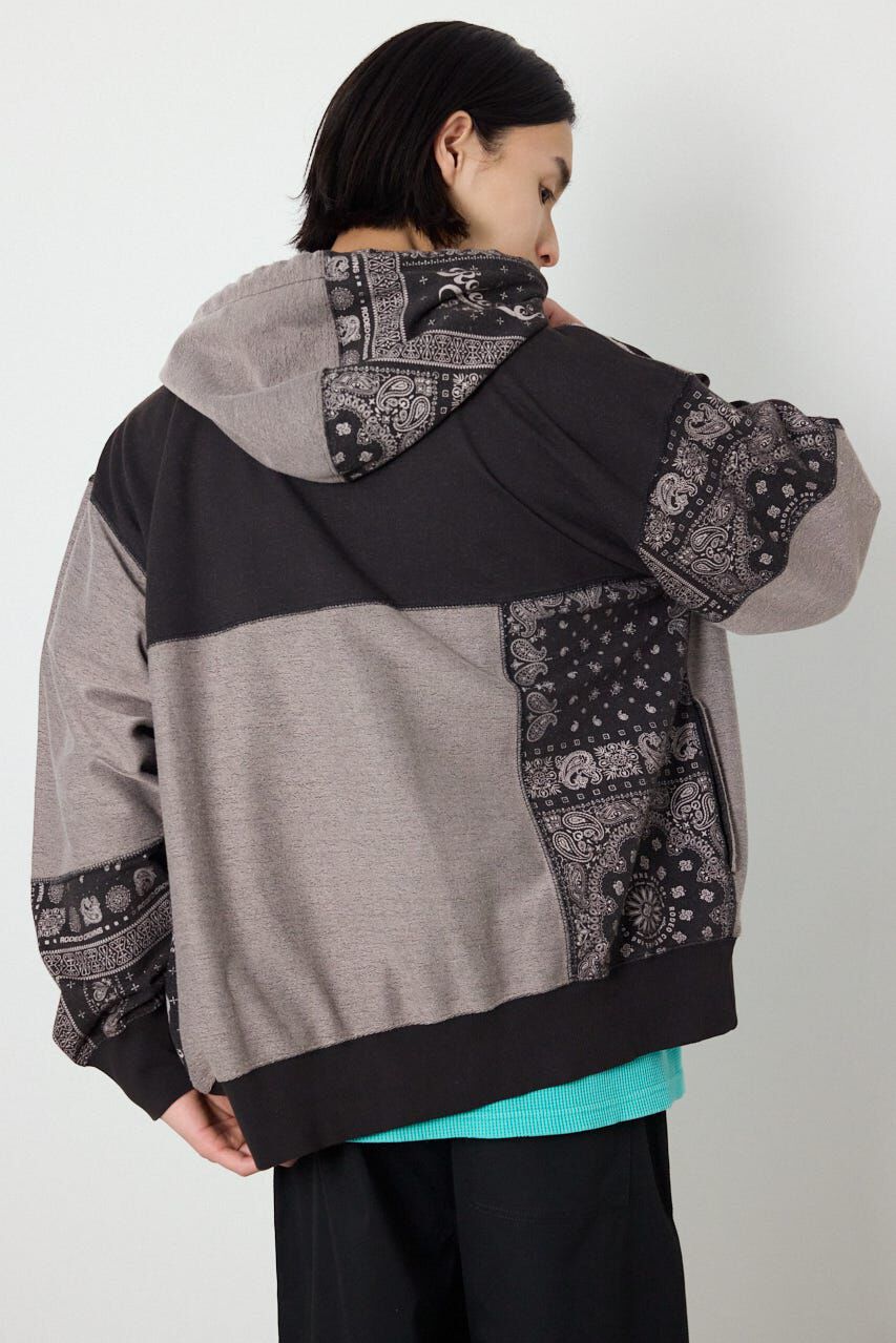 RODEO CROWNS「パッチワークZIPパーカー」|パーカー|