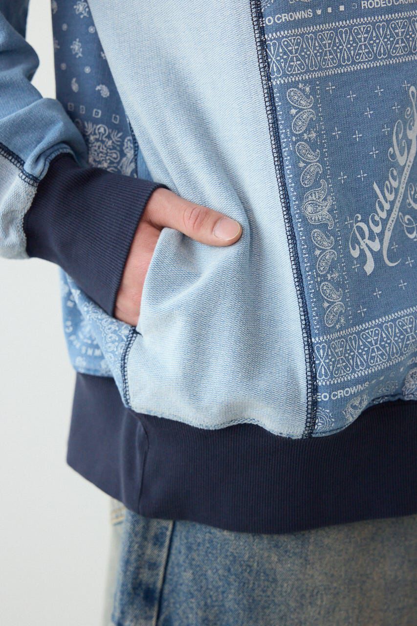 RODEO CROWNS「パッチワークZIPパーカー」|パーカー|