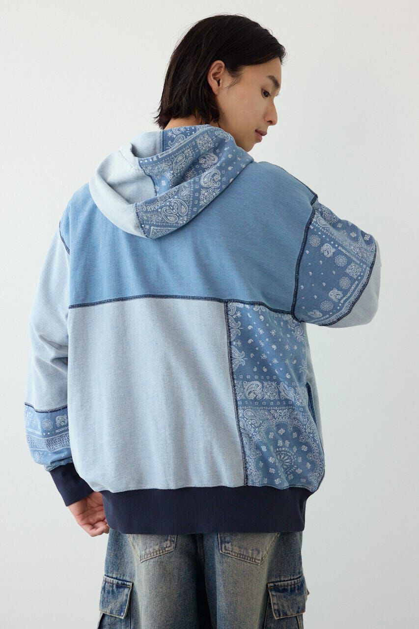 RODEO CROWNS「パッチワークZIPパーカー」|パーカー|