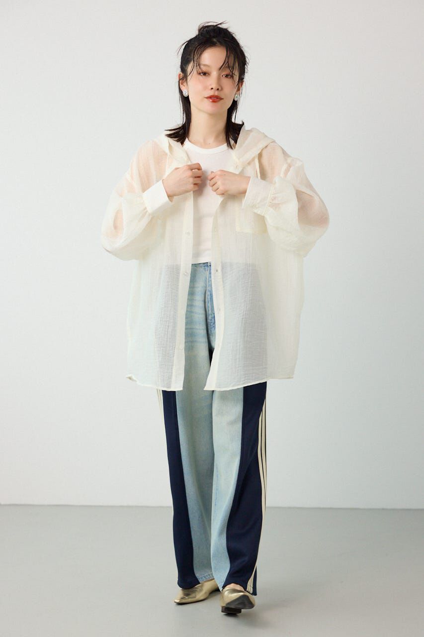 RODEO CROWNS「ワッシャーフーディーシャツ」|シャツ・ブラウス|