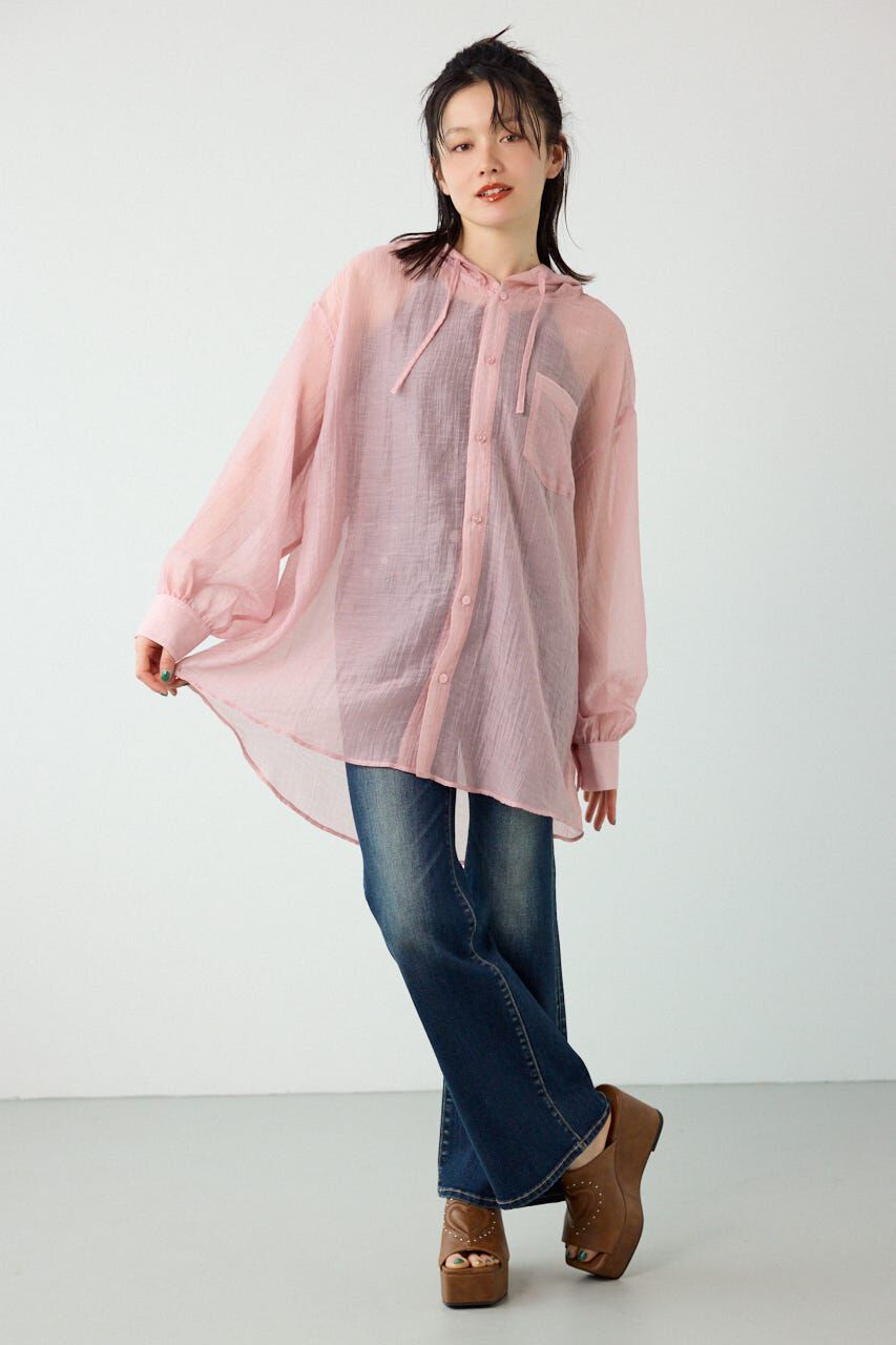 RODEO CROWNS「ワッシャーフーディーシャツ」|シャツ・ブラウス|