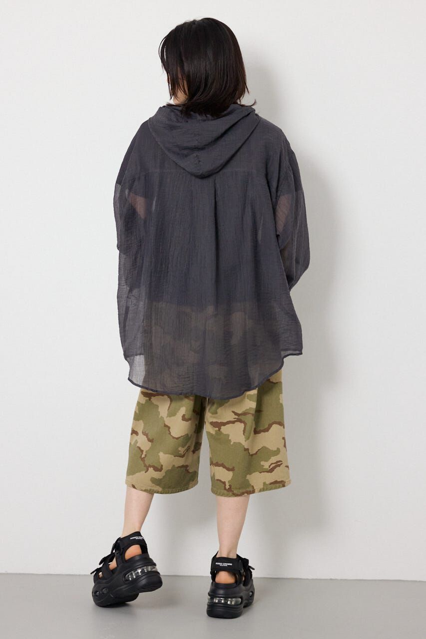 RODEO CROWNS「ワッシャーフーディーシャツ」|シャツ・ブラウス|