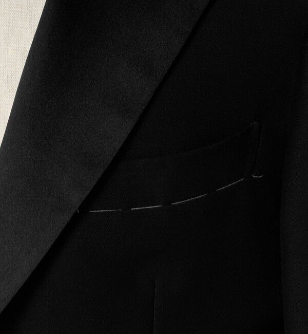 UNITED ARROWS「ブラック ピークドラペル １ボタン タキシードジャケット」|スーツ|