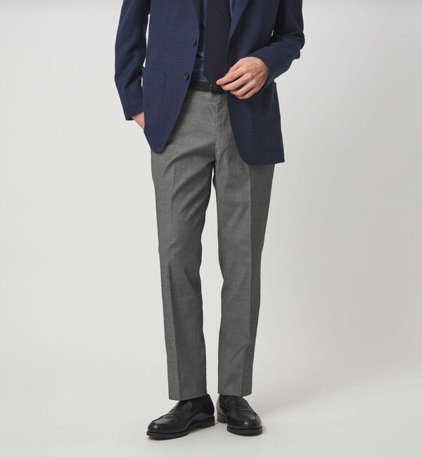 UNITED ARROWS green label relaxing「エブリット TCPU オックス スリム スラックス -ストレッチ-」|スラックス|MD.GRAY