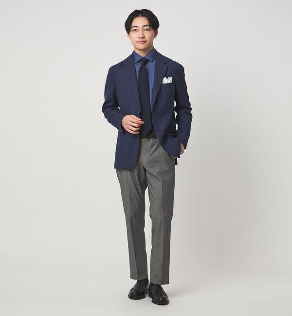 UNITED ARROWS green label relaxing「エブリット TCPU オックス スリム スラックス -ストレッチ-」|スラックス|